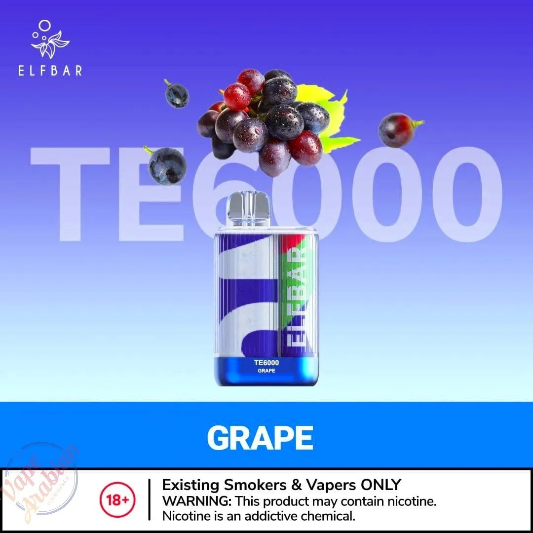 ELF BAR TE6000 GRAPE 5%