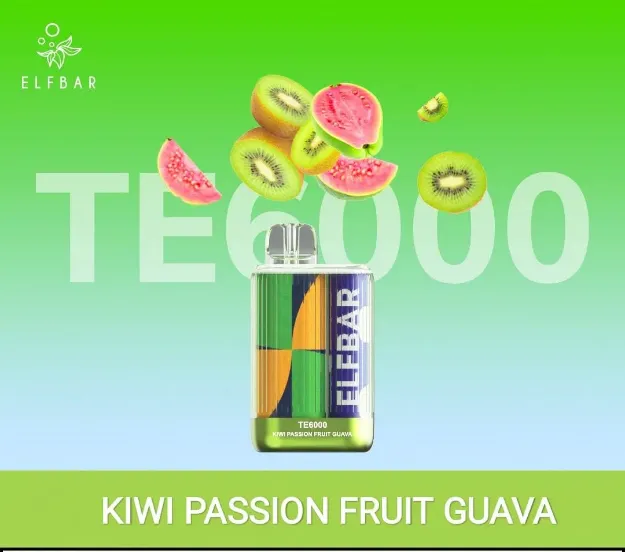 ELF BAR TE6000 KIWI PASSION FRUIT GUAVA 5%