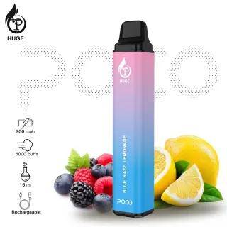 POCO BLUE RAZZ LEMONADE HUGE5000 5%