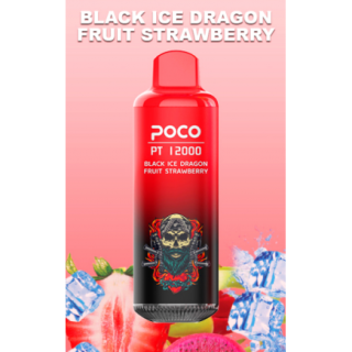 POCO BLACK ICE DRAGON FRUIT STRAWBERRY PT12000 5%